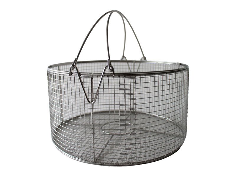 Roestvrijstalen mand ø 360x200 mm