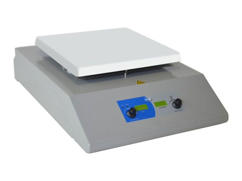 Maxi roerplaat van aluminium met verwarming en temperatuuraansluiting