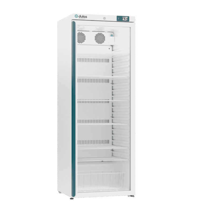Koelkast 340 ltr, glazen deur